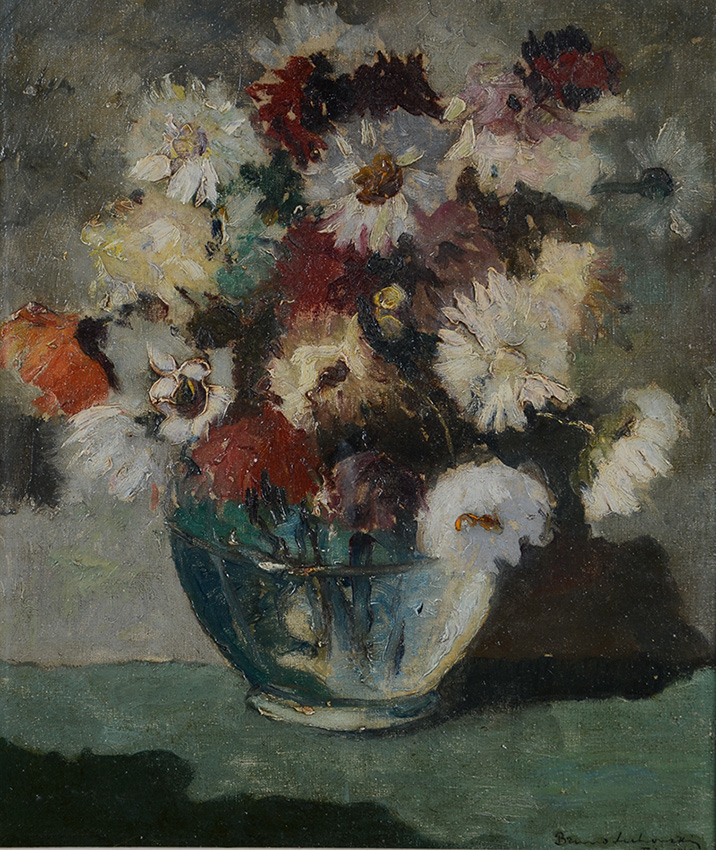 BRUNO LECHOWSKI - Vaso de flores - ost - 46 x 55 - foto 2 de 3