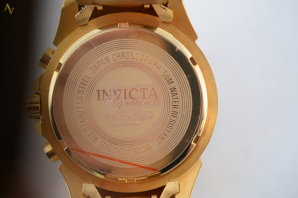 INVICTA - Relógio masculino de aço com pulseira dourada, resistente a... - foto 3 de 3