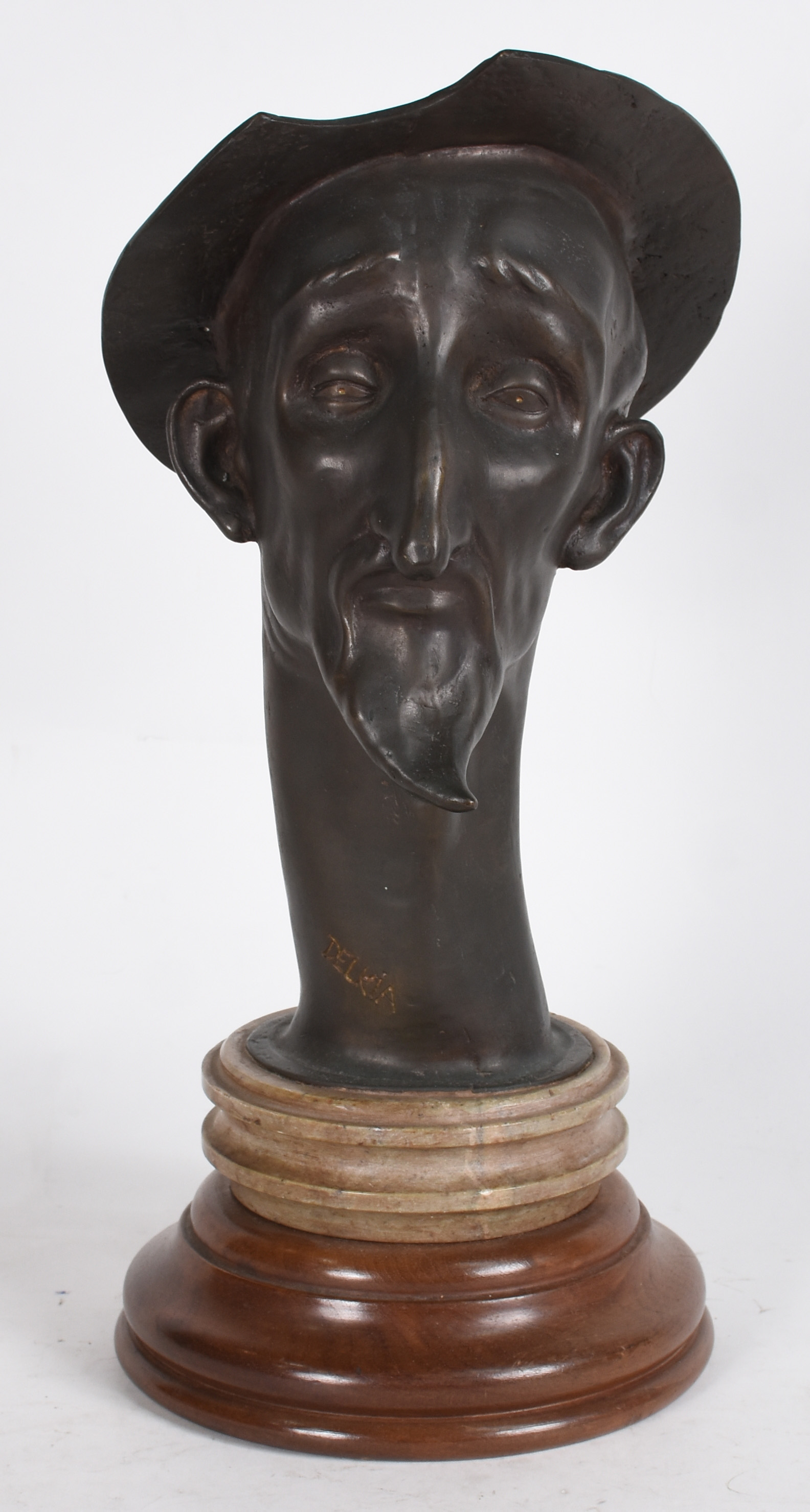 MENOTTI DEL TICHIA- DOM QUIXOTE, escultura em bronze patinado na... - foto 1 de 4
