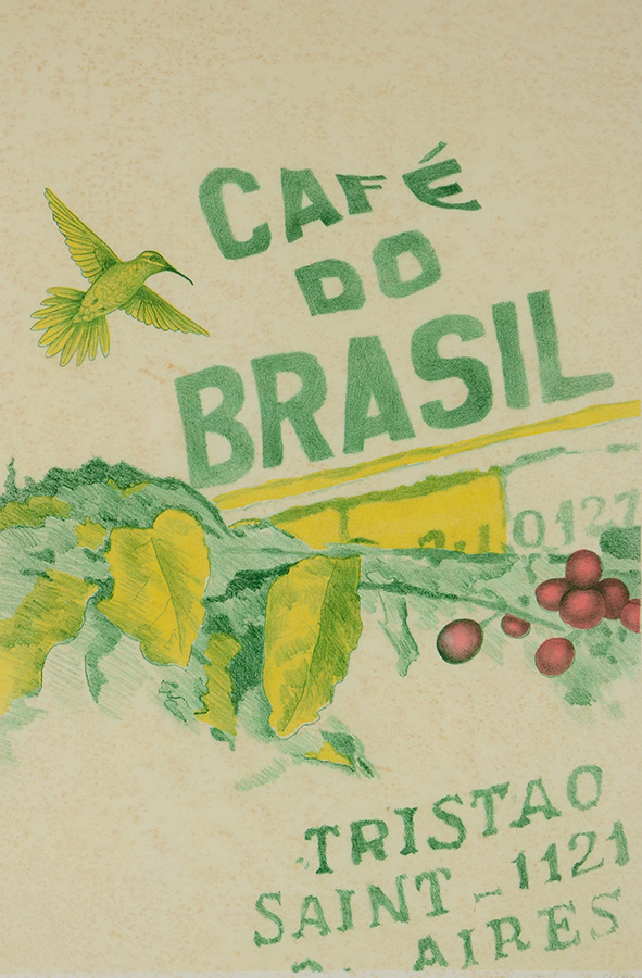 GLAUCO RODRIGUES - Café do Brasil - gravura P.A. III/XIII - 54 x 36... - foto 2 de 4