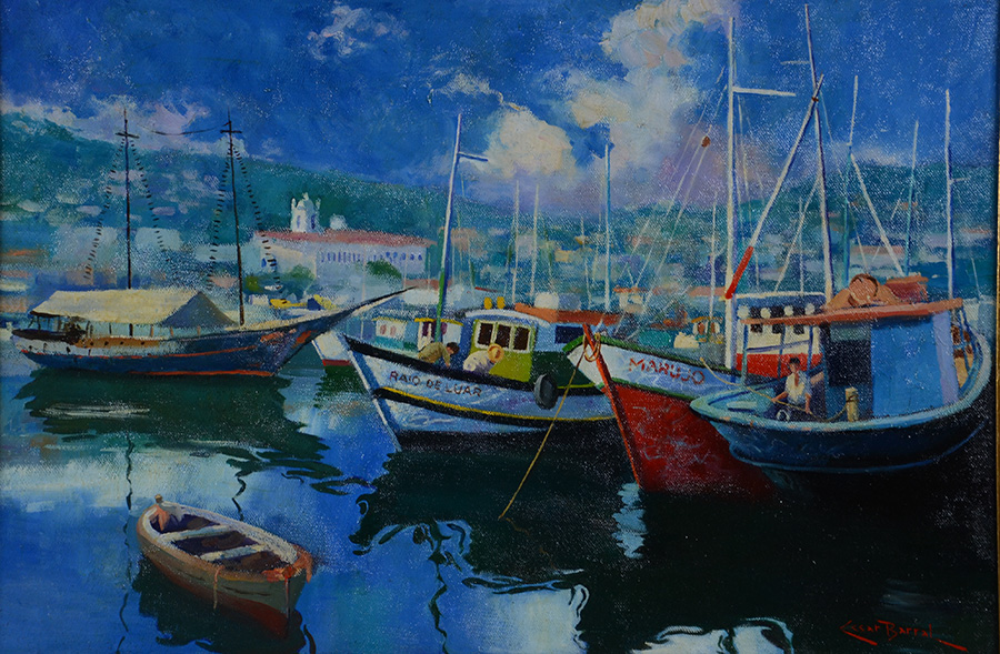 CESAR BARRAL - Barco de Pesca - Angra dos Reis - ose - 61 x 91 - foto 2 de 4