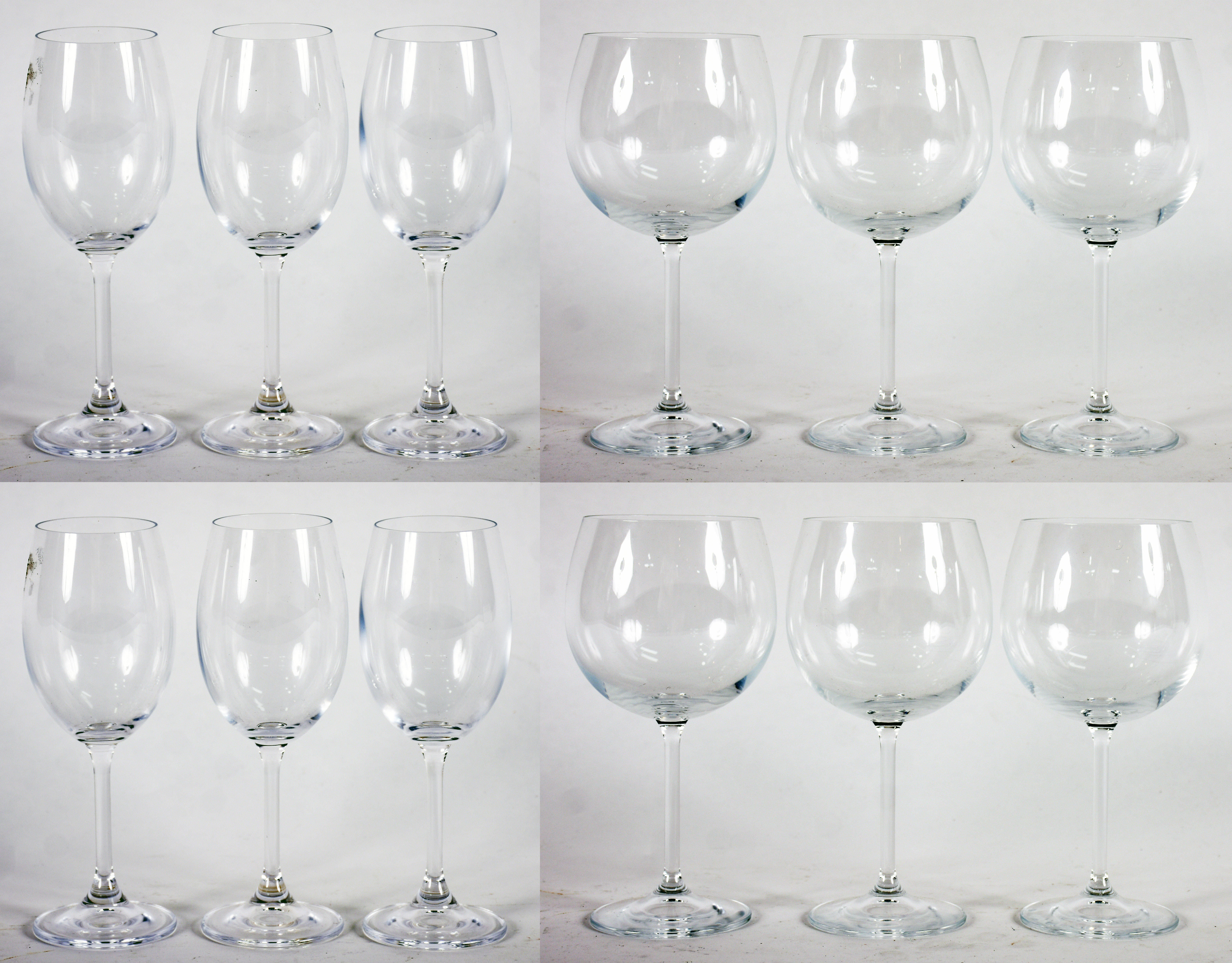 Conjunto com 12 taças de cristal para vinho. - foto 1 de 5