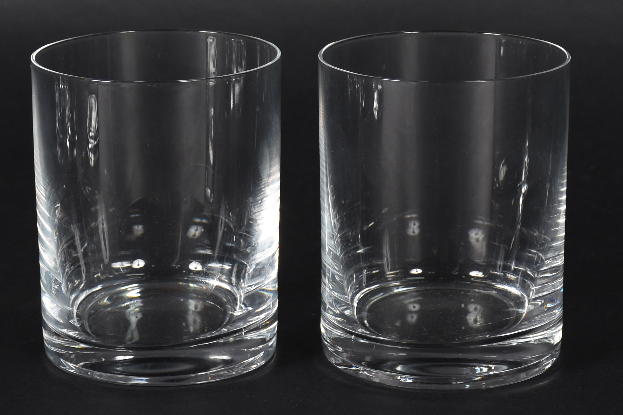 Seis copos para whisky de cristal liso. - foto 3 de 3
