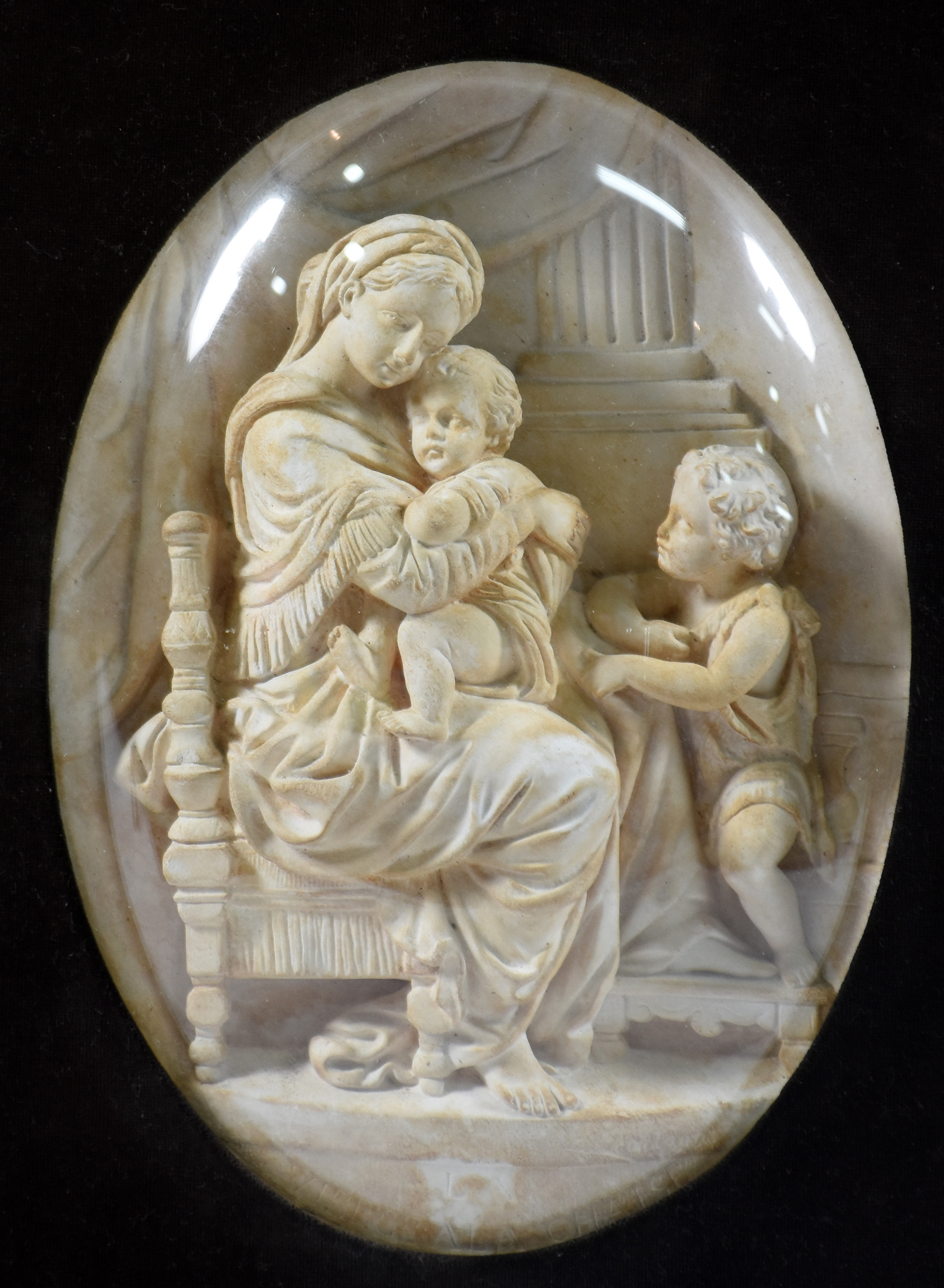 LA VIERGE A LA CHAISE. SEC XIX, Assinado - foto 1 de 5