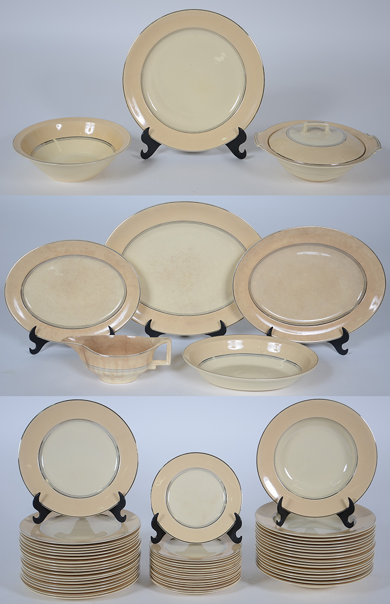 Serviço de jantar de faiança inglesa Victorian - Johnson Bros...