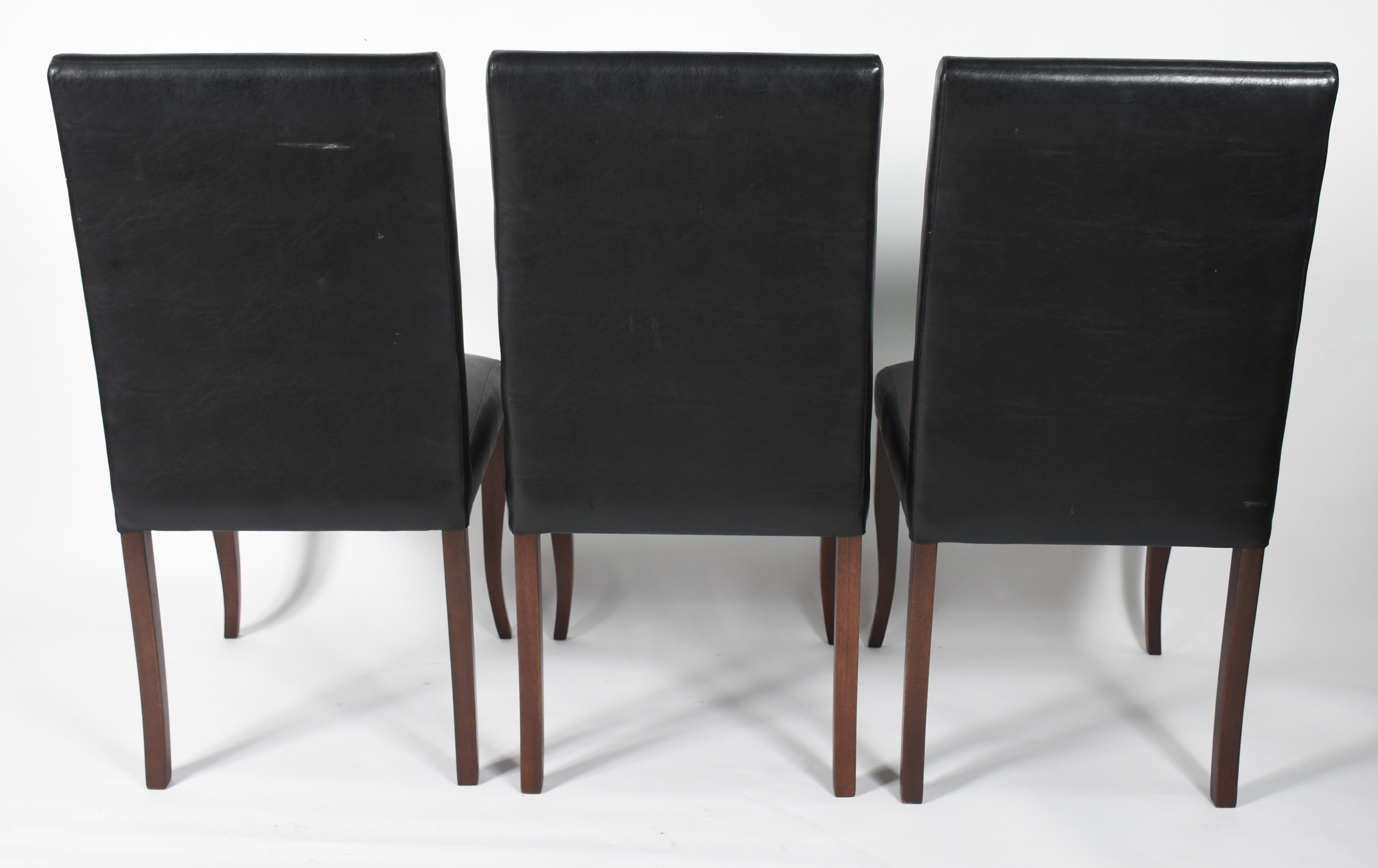 Conjunto com 6 cadeiras para sala de jantar estofadas de couro... - foto 3 de 4