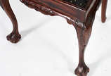Quatro cadeiras para sala de jantar de madeira ... - Quatro cadeiras para sala de jantar de madeira nobre, estilo ingles Chipendale.
