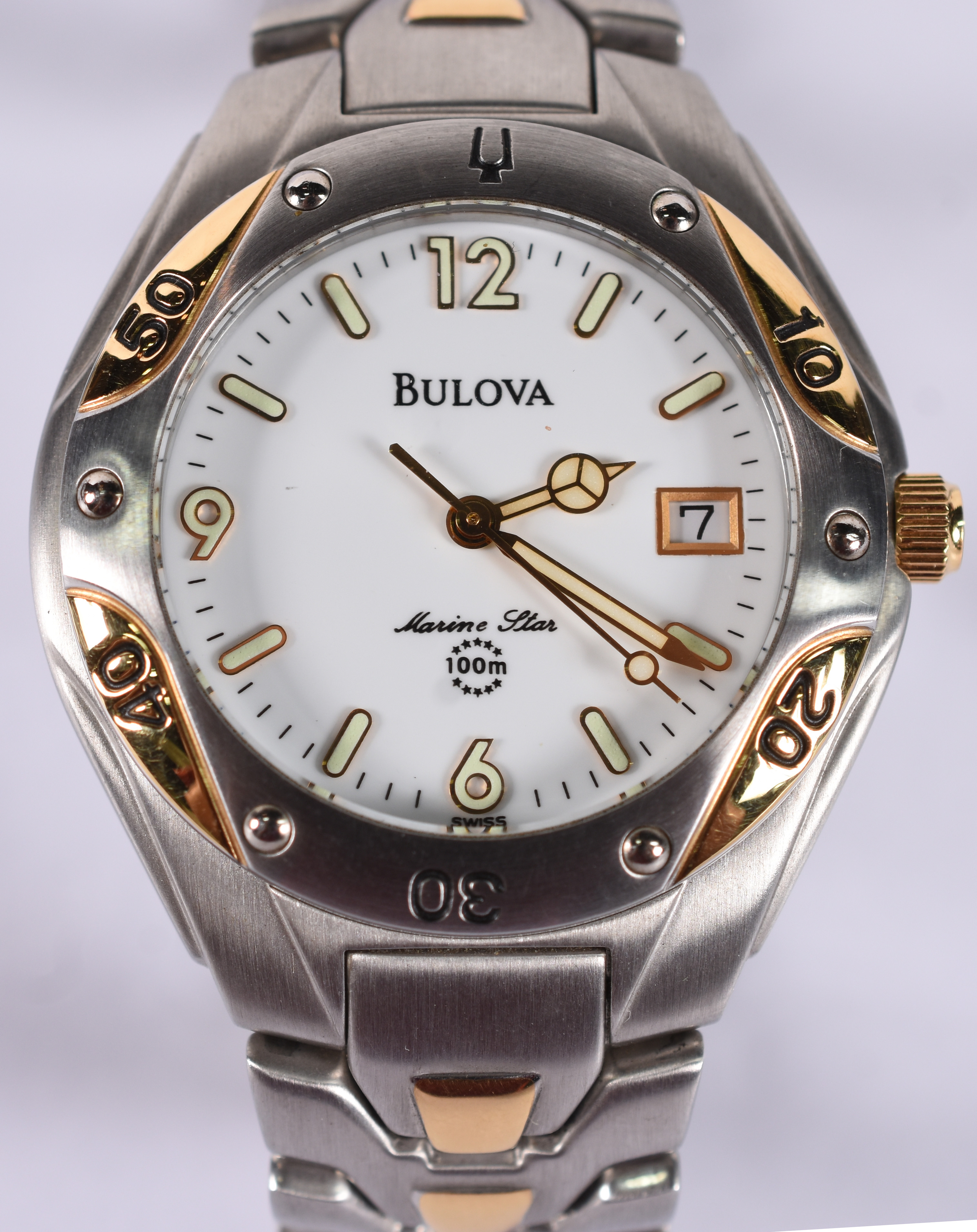 Relógio Bulova, masculino, pulseira e caixa em aço, Marine Star... - foto 1 de 4