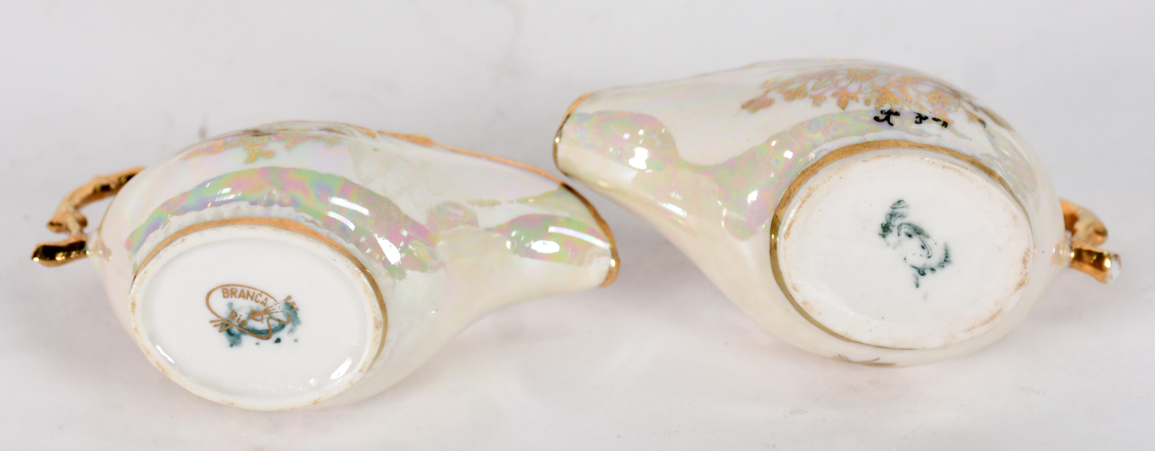 Diversas peças de porcelana, sendo conjunto com 3 cinzeiros com base... - foto 6 de 6