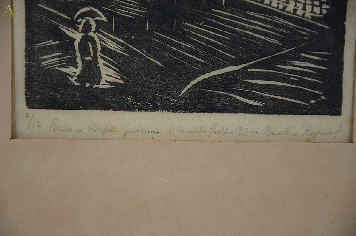 GOELDI, Oswaldo- xilogravura 2/12 - Primeira tiragem póstuma de... - foto 3 de 3