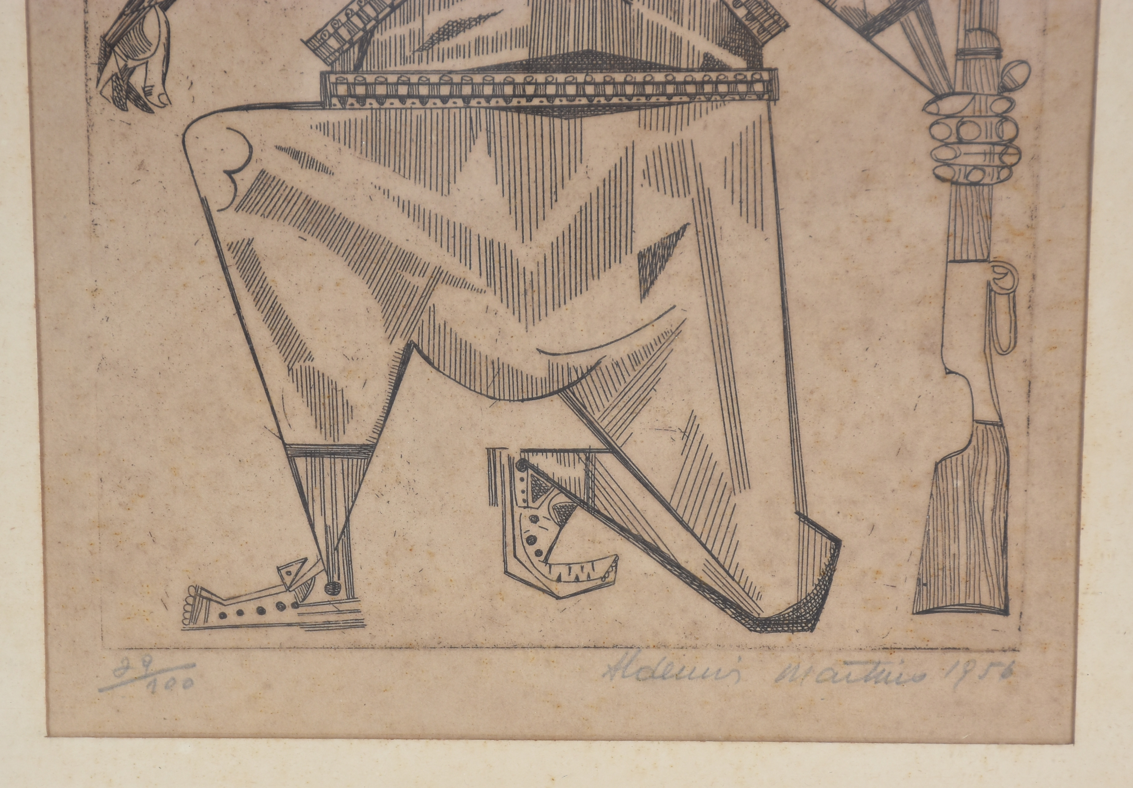 Aldemir Martins (1922-2006), FIGURA ESTILIZADA - foto 3 de 4