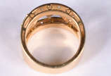 Anel de ouro 18 k com 33 brilhantes. - Anel de ouro 18 k com 33 brilhantes.