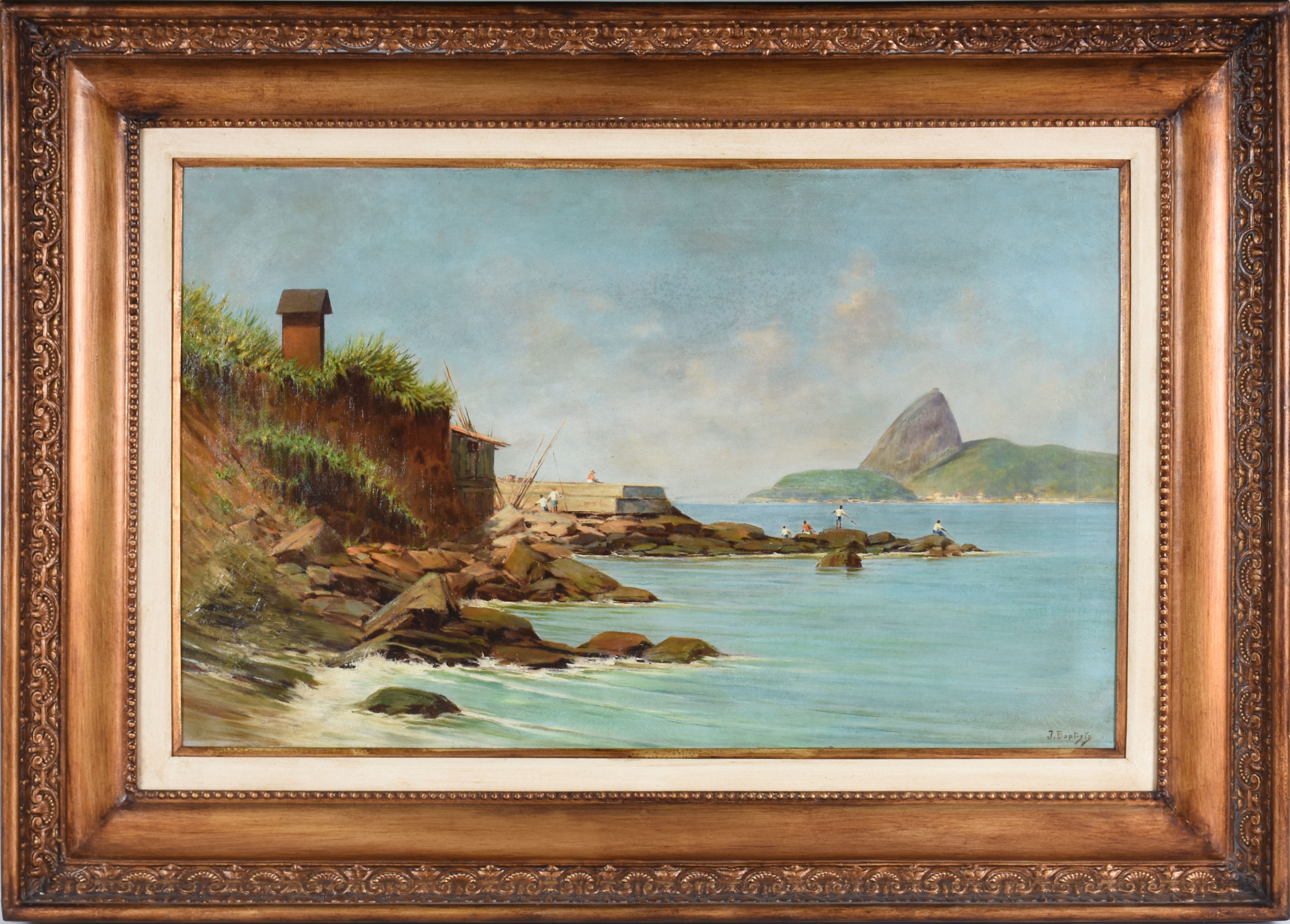 Baptista da Costa  (1865-1926), Vista do Rio de Janeiro a partir de Icaraí - foto 2 de 6