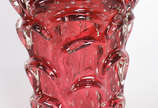 Vaso de murano italiano rubi, década de 60. - Vaso de murano italiano rubi, década de 60.