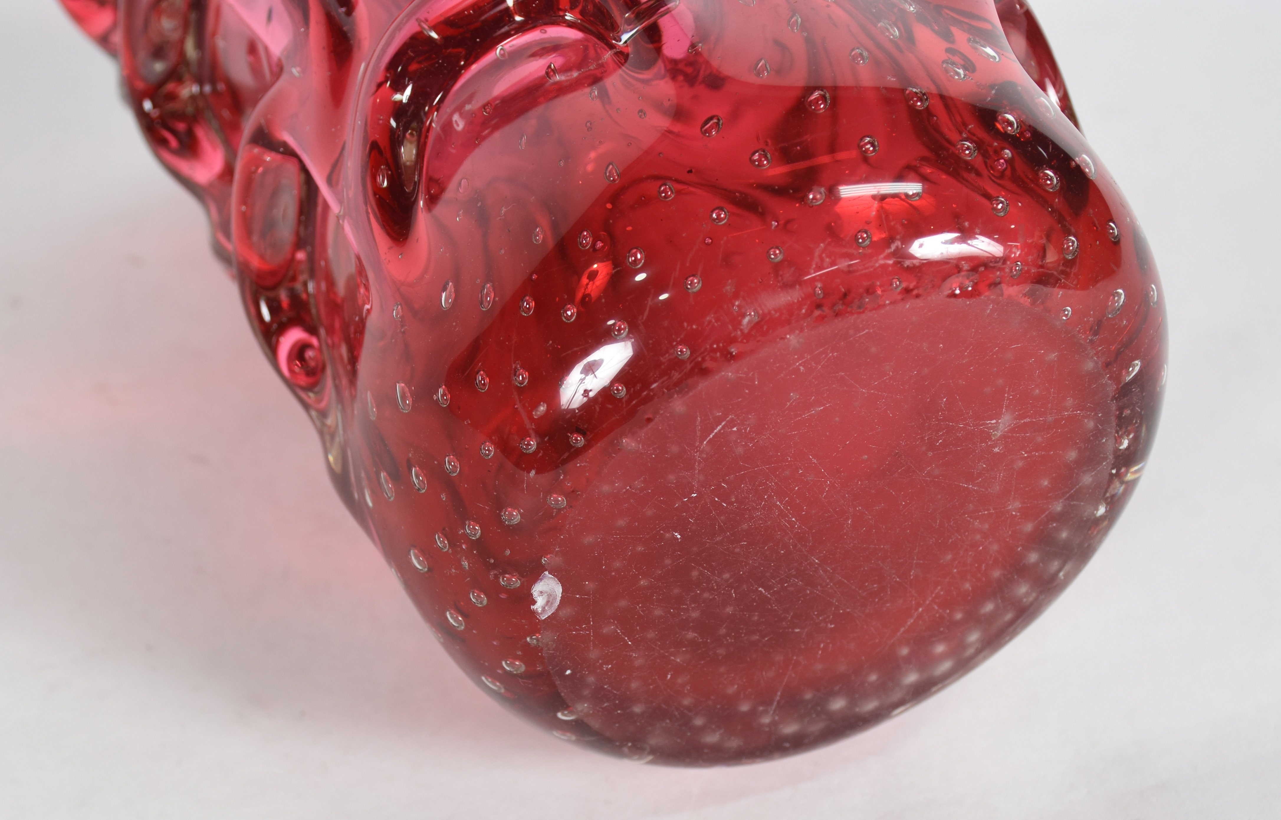 Vaso de murano italiano rubi, década de 60. - foto 4 de 4