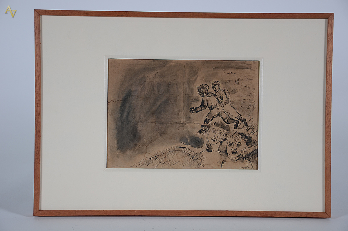GOELDI - Desenho - Brincadeira de criança - 23 x 32 (mancha de...