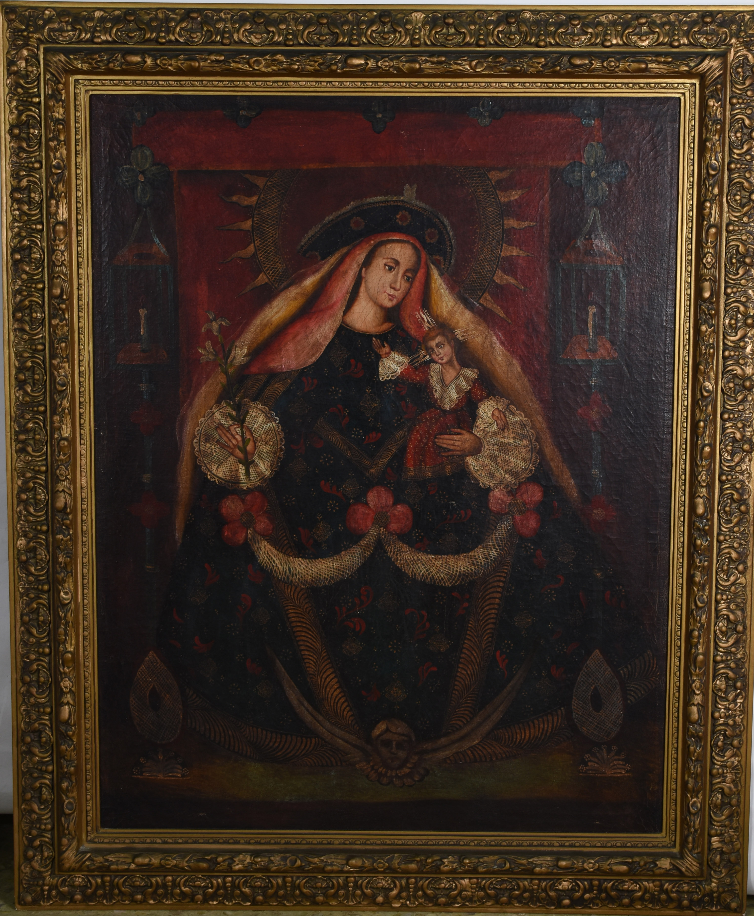 Escola Cusquenha (1538), Nossa Senhora com menino - foto 1 de 3