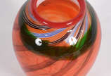Vaso de murano colorido (pequeno defeito) - Vaso de murano colorido (pequeno defeito)