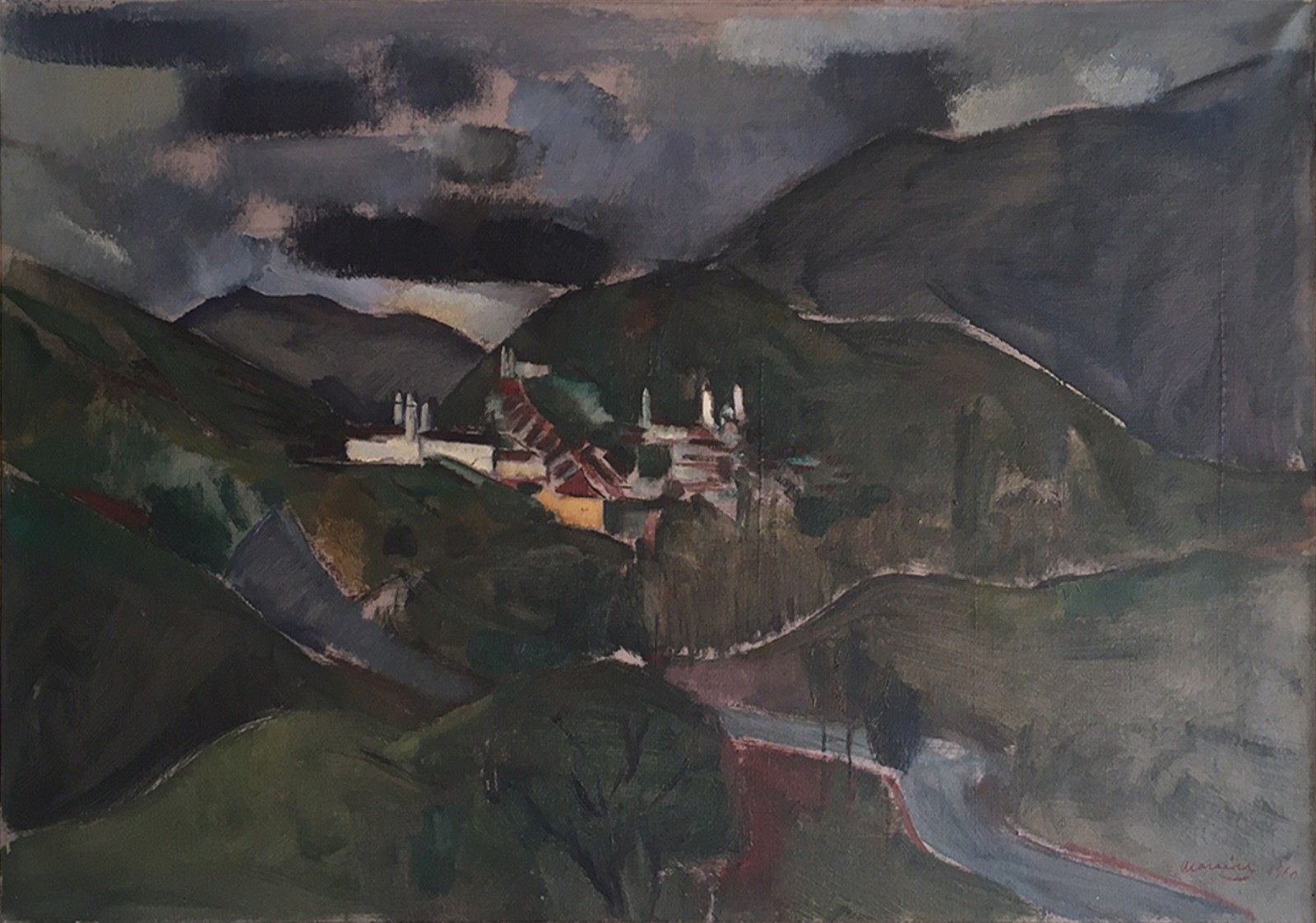 Emeric Marcier (1916-1990), Ouro Preto ao longe - foto 1 de 5