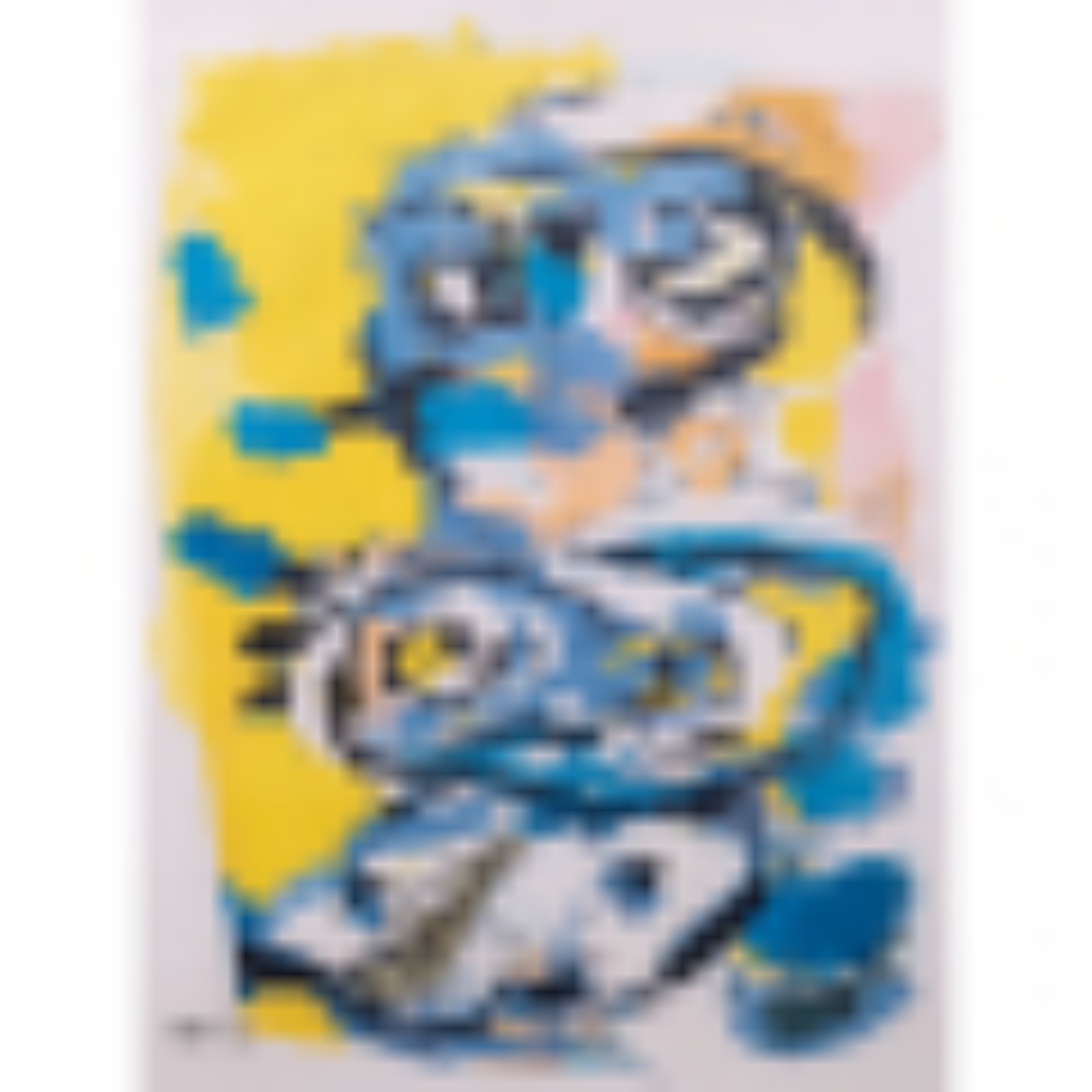 Karel Appel. Sem Título. Litografia s/ papel, ass. e dat. 1962 inf... - foto 2 de 3