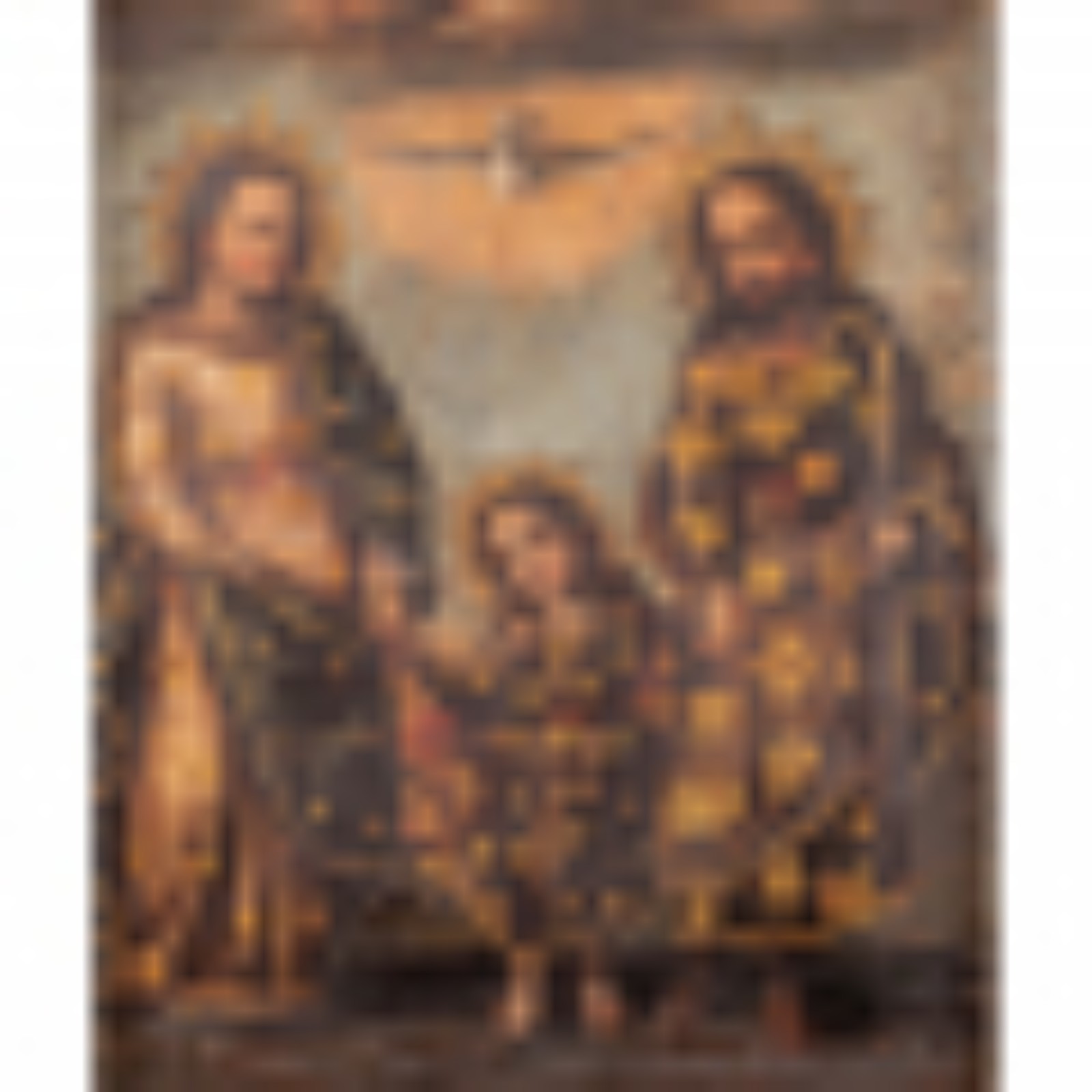 Escola Colonial Espanhola, Peru (sec XVII / XVIII). Sagrada Família... - foto 2 de 3