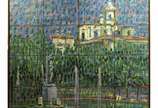 Fernando Mendonça (1962), Igreja da Glória com ... - Acrílica s/ tela, ass. sit. Rio, dat. 2011 e titulado no verso<br>