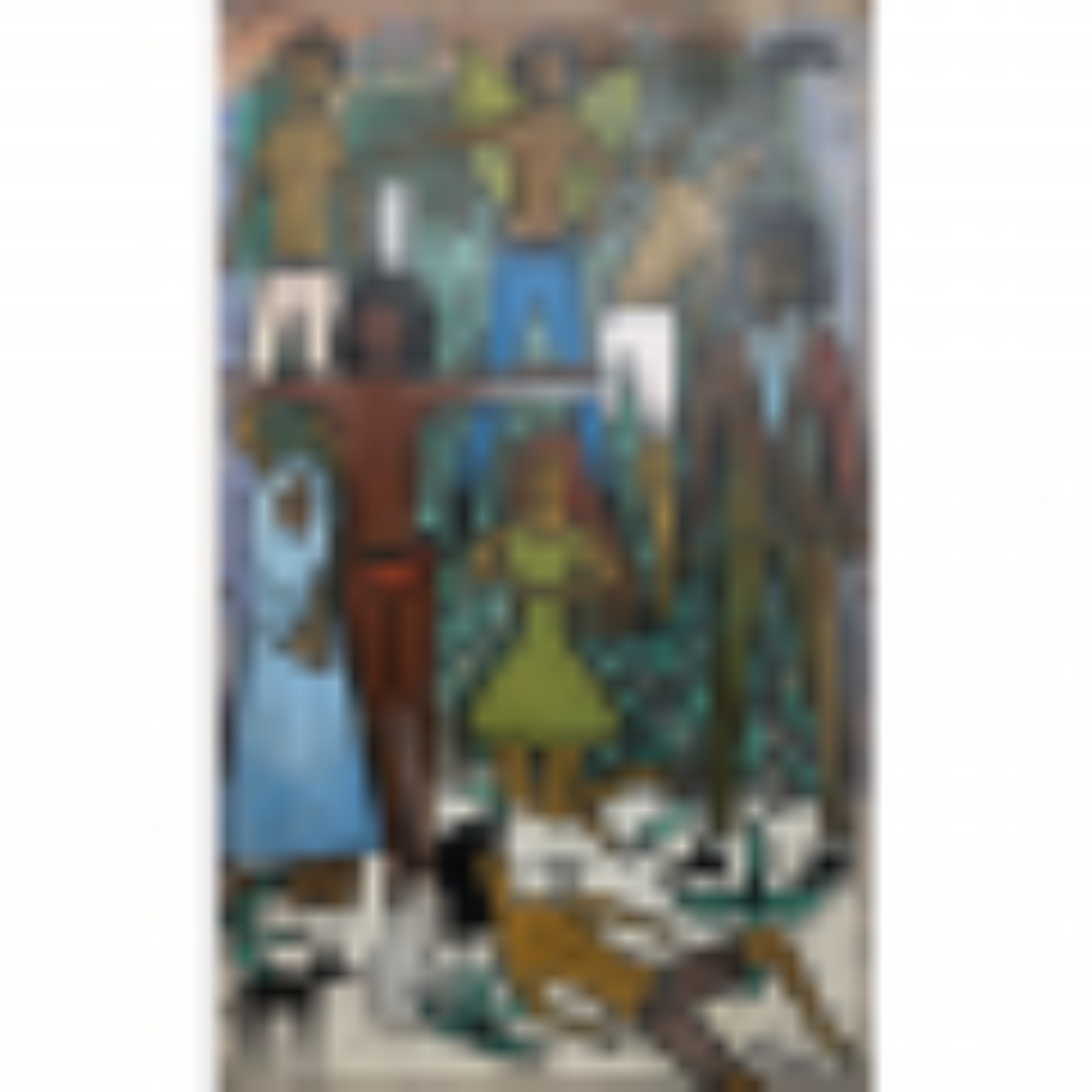 Waldomiro de Deus. Figuras. Óleo s/ tela, ass. dat. 1967 inf. dir. e... - foto 2 de 3