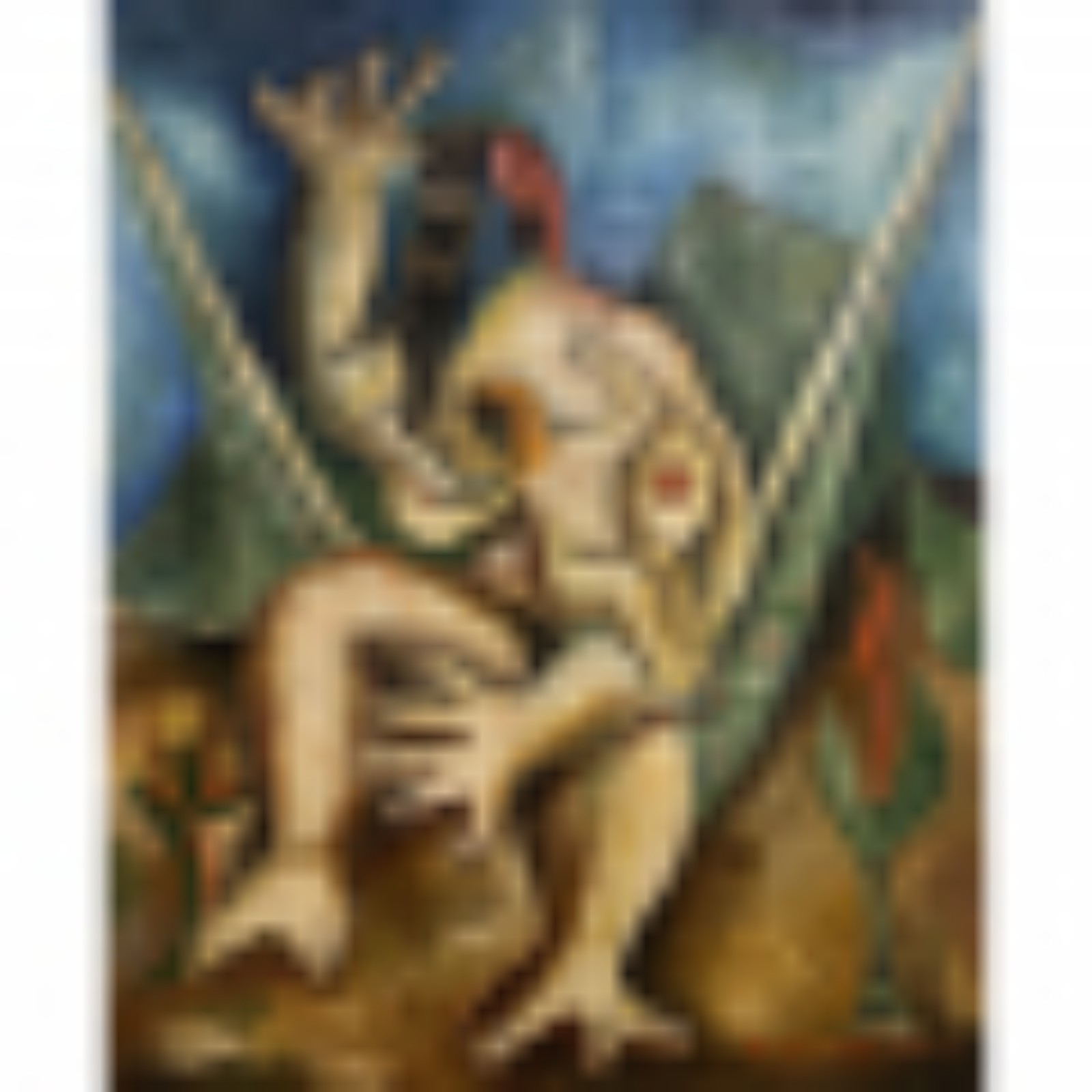 Nonê de Andrade. Maternidade. Óleo s/ tela, ass. dat. 1948 inf. dir... - foto 2 de 3