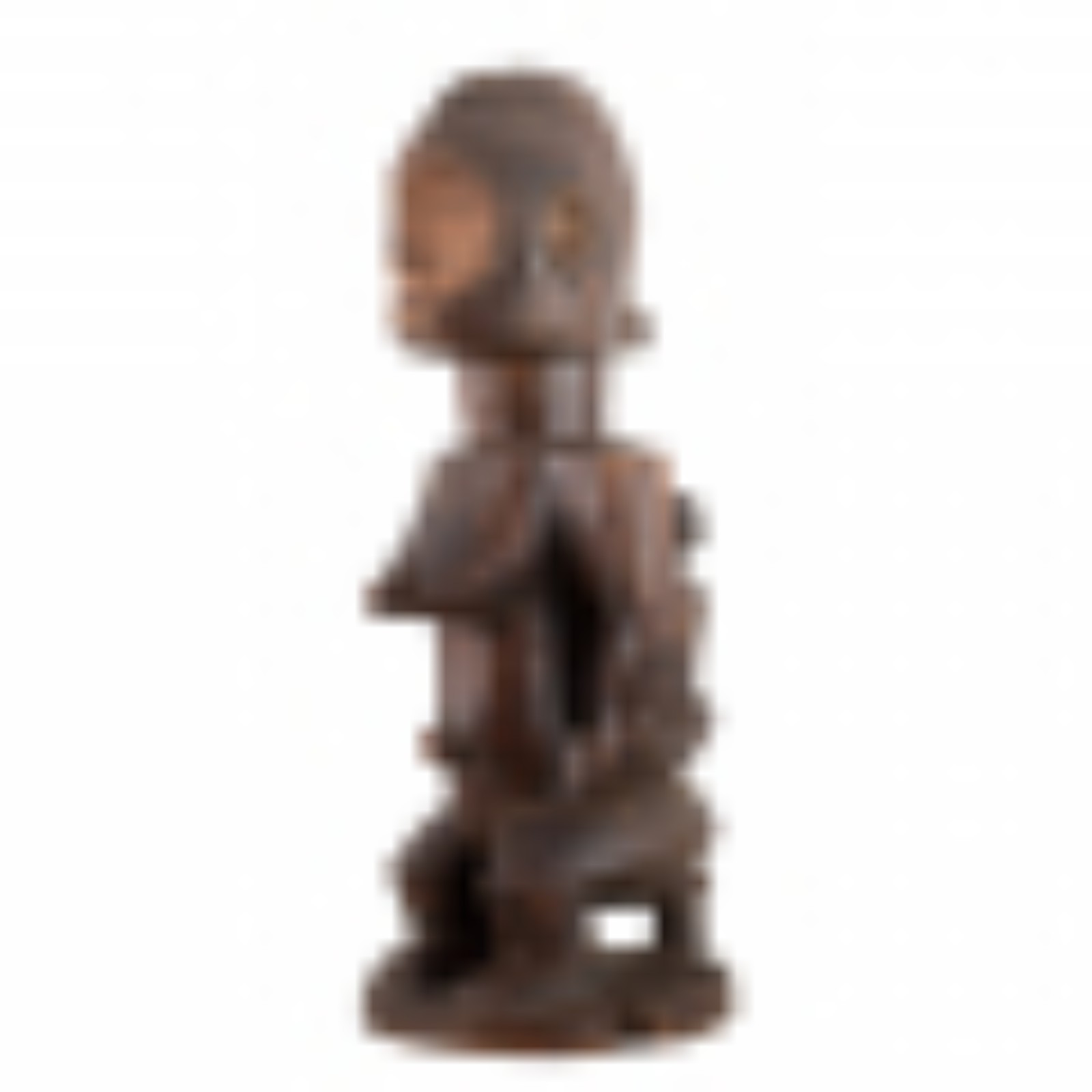 Figura Ngbaka. Escultura em madeira (RD Congo). 50 x 19 x 20cm - foto 2 de 3