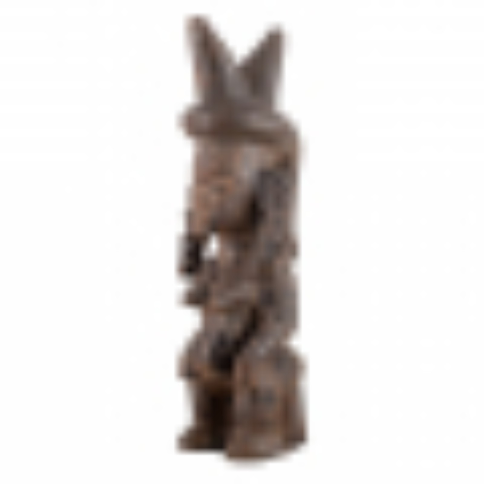 Figura Igbo. Escultura em madeira (Nigéria). 56 x 19 x 16cm - foto 2 de 3