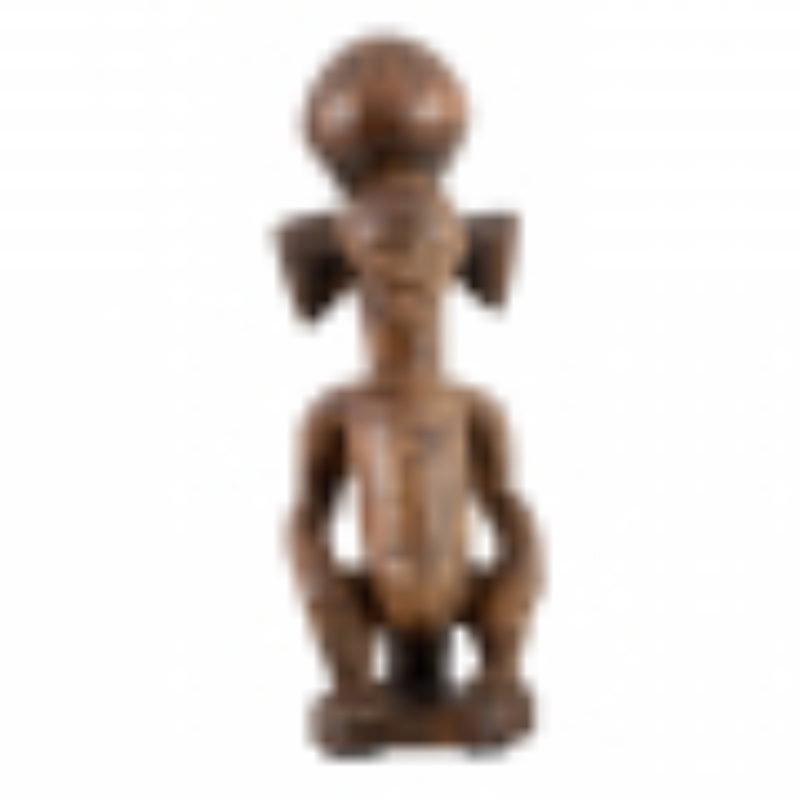 Figura Punu. Escultura em madeira (Gabão). 29 x 10 x 10cm - foto 2 de 3