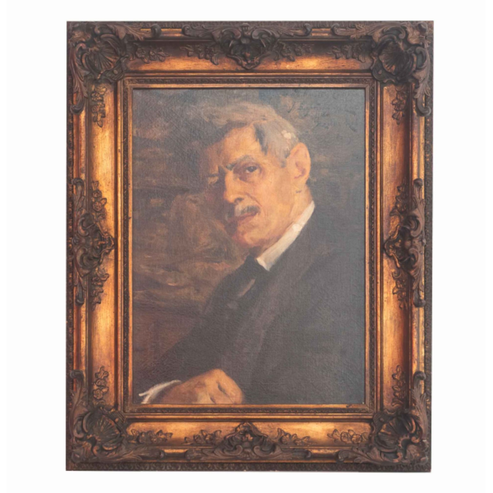 Carlos Reis - Retrato de Baptista da Costa. Óleo s/ tela, ass. e com...