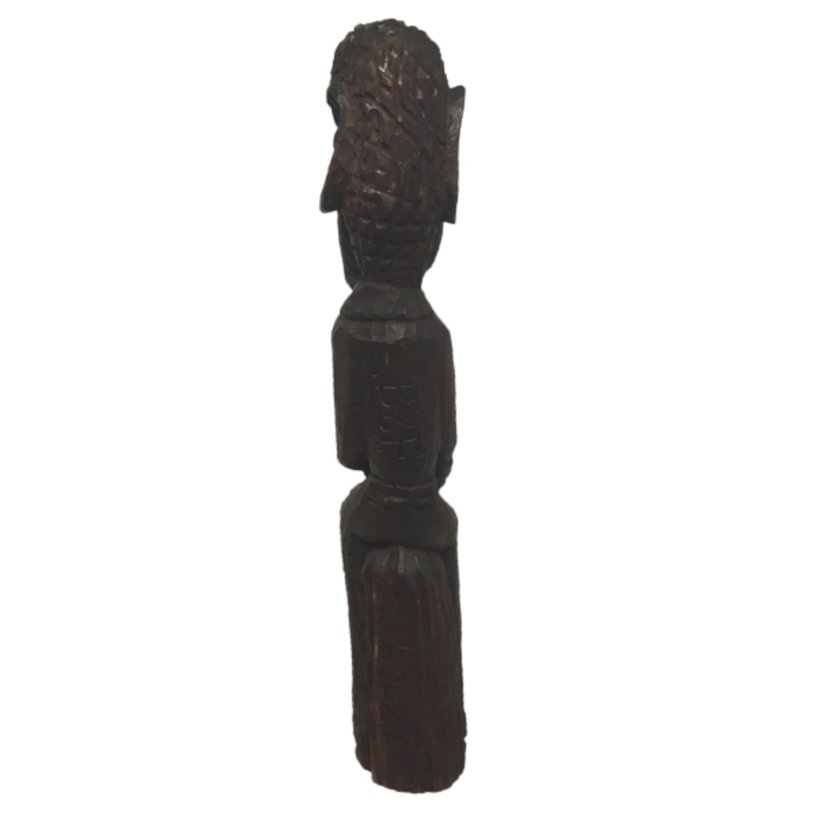 Louco (Boaventura da Silva Filho) - Ogan. Escultura em madeira, ass...