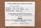 MIRANDA (1907-1985), Floricultura - Óleo s/ chapa madeira, ass. inf. esq. (1983). Com etiqueta do Museu Internacional de Arte Naif no verso<br>