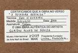 Gerson de Souza (1926-2008), A Pecadora Redimida - Óleo s/ chapa madeira, ass. inf. esq. e ass. dat. Maio 2000 sit. Rio, tit. com inscrições do artista e etiqueta do Museu Internacional de Arte Nai...