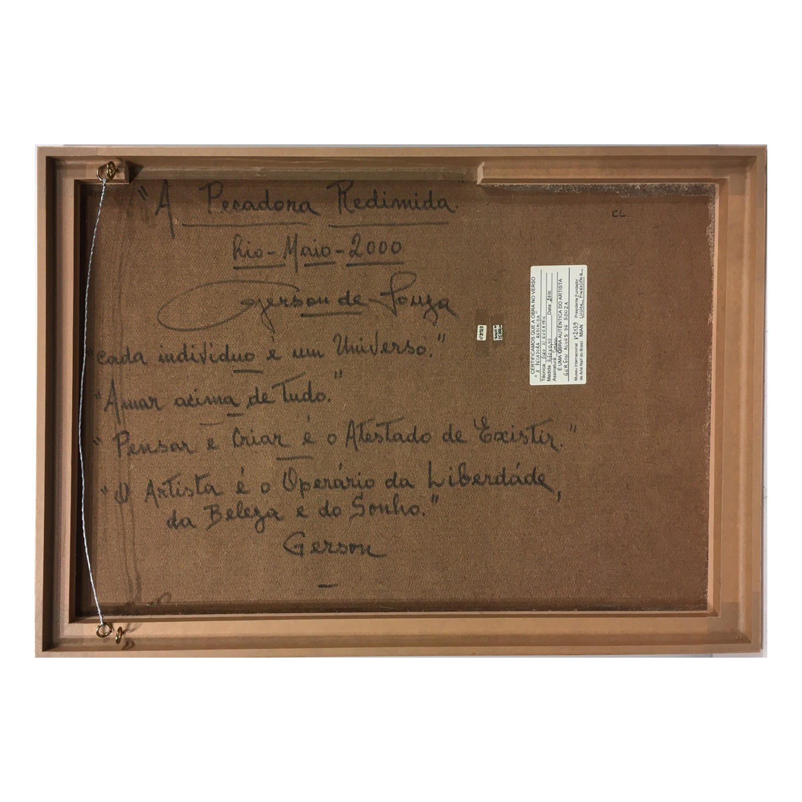 Gerson de Souza (1926-2008), A Pecadora Redimida - foto 4 de 5