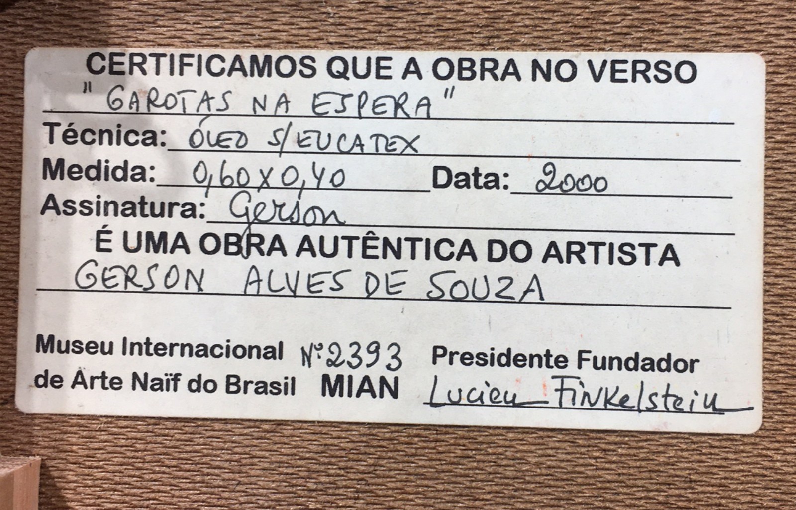Gerson de Souza (1926-2008), Garotas na Espera - foto 2 de 4