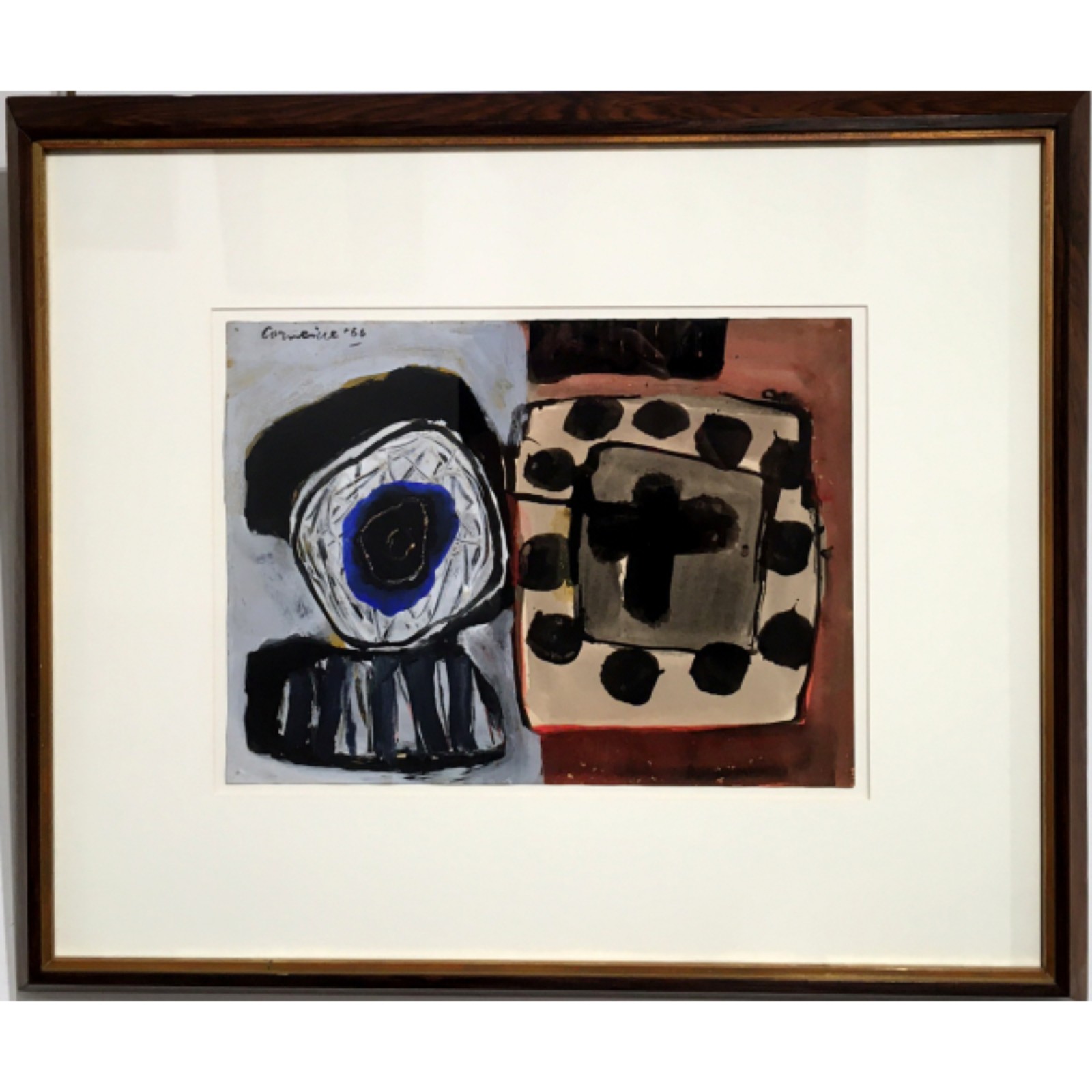 Corneille Van Beverloo - Guache s/ papel, ass. dat. 1966 sup. esq. 25... - foto 1 de 2