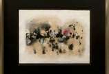 Antonio Bandeira (1922-1967),  - Aquarela e guache s/ papel, ass. dat. 1961 inf. dir., e procedência da Galeria Bonino. 40 x 50 cm