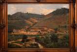 Georg Grimm (1846-1887),  - Fazenda Aliança- RJ. Óleo s/ tela, sem ass. dat. 8 de setembro de 1881 inf. dir. 48,5 x 65,5 cm