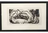 Wilma Martins (1934-2022),  - Aranha. Xilogravura (P. A. 4) s/ papel, ass. dat. 1960 inf. dir. MI 16 x 32 cm/ ME 20 x 48 cm