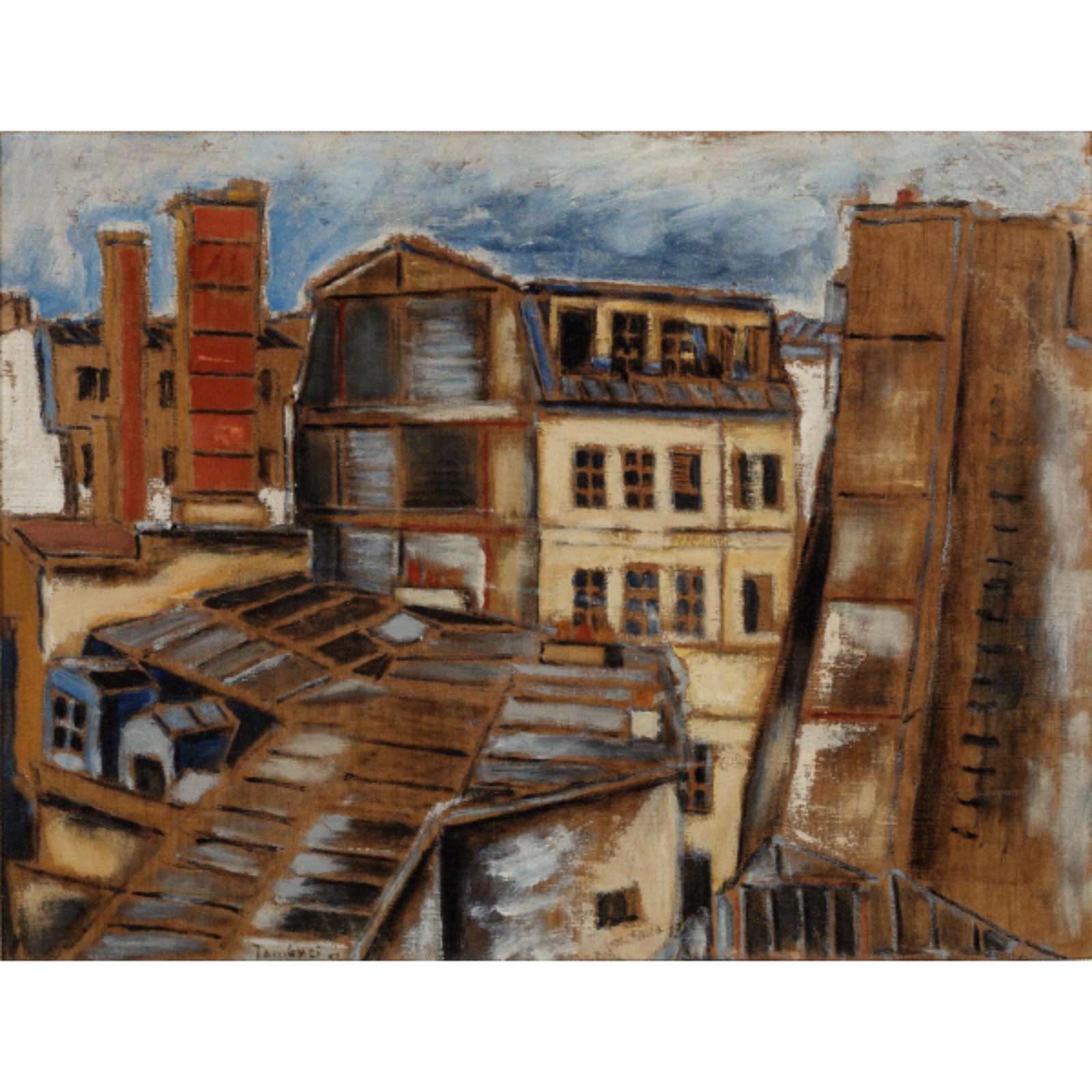 Orfeu Tamburi. Óleo s/ tela, ass. dat. 51 na parte inf. 38 x 50,5cm - foto 1 de 2