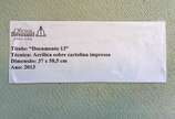 Francisco Brennand (1927-2019), Documento 13 - Acrílica s/ cartolina impressa, ass. dat. 2013 inf. esq. Com etiqueta da Oficina Brennand no verso<br>