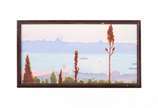Dimitri Ismailovitch (1892-1976),  - Istambul vista a partir do Estreito de Bósforo. Óleo s/ tela colada em cartão sit. "Constantinople (Corne D'or)" no verso. 21 x 40cm