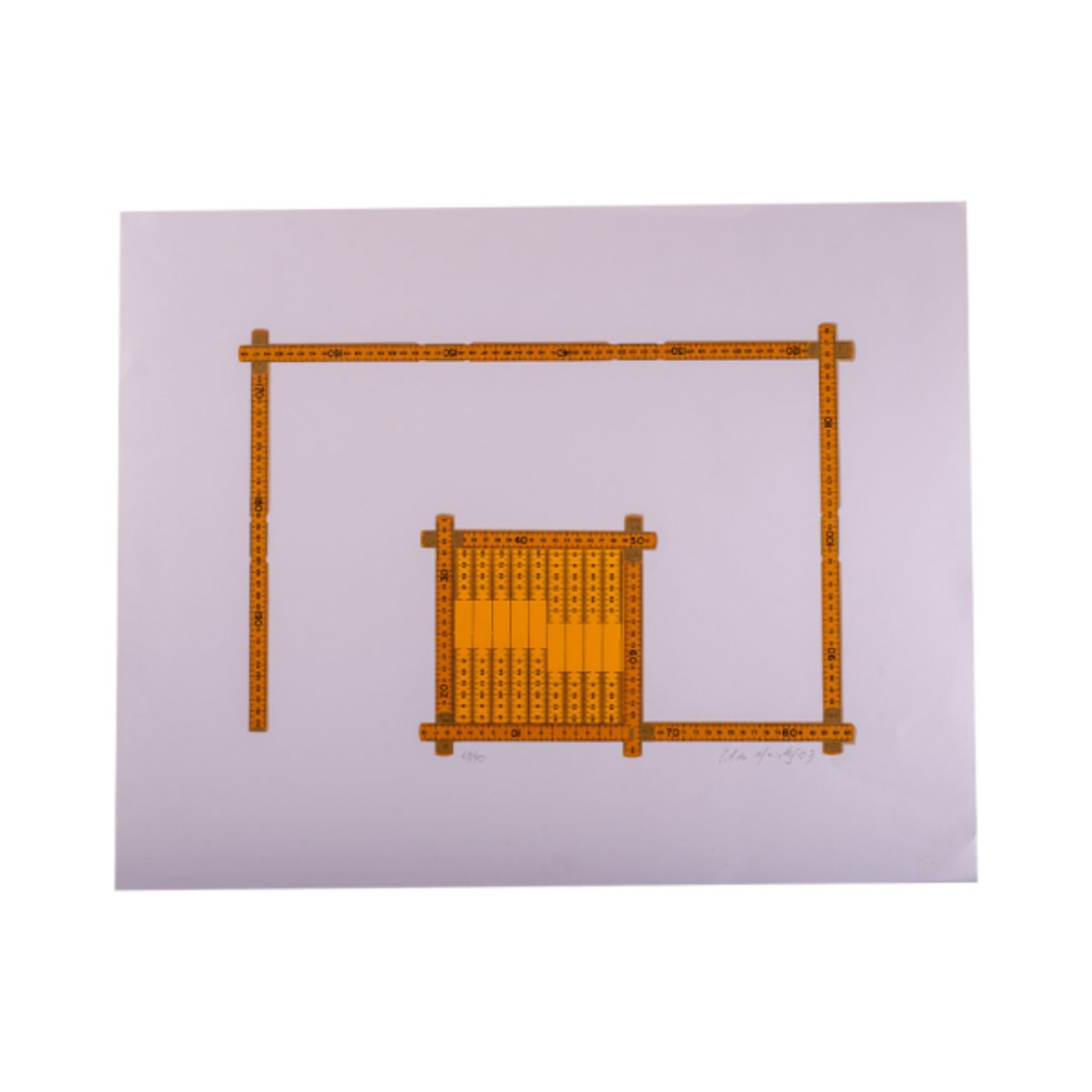 Cildo Meireles. Série Fontes. Serigrafia (68/90) s/ papel, ass. dat... - foto 1 de 2