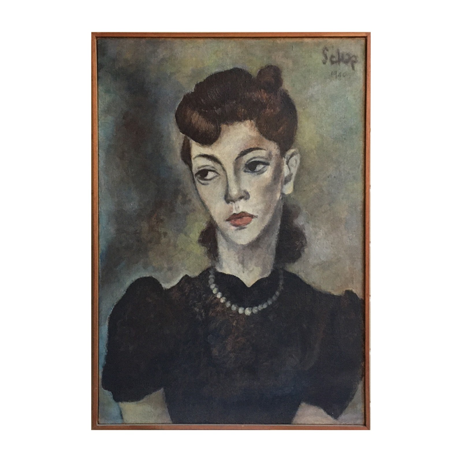 Carlos Scliar (1920-2001), Moça com Colar de Pérolas - foto 2 de 4