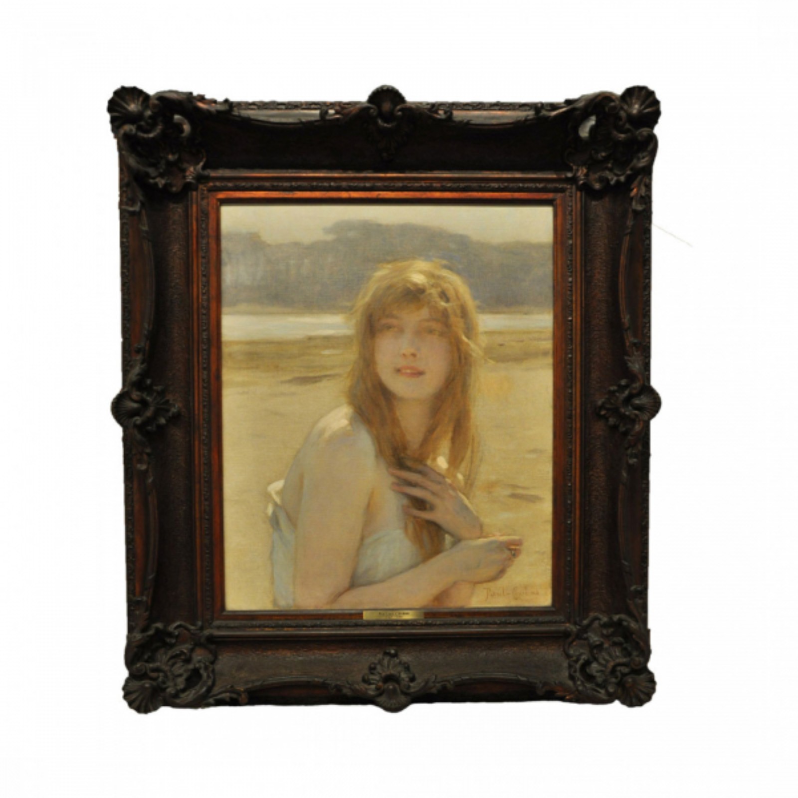 Chabas, Paul. Luz do sol. Óleo s/ tela, ass. inf. dir. 61 x 50cm. Com... - foto 1 de 2