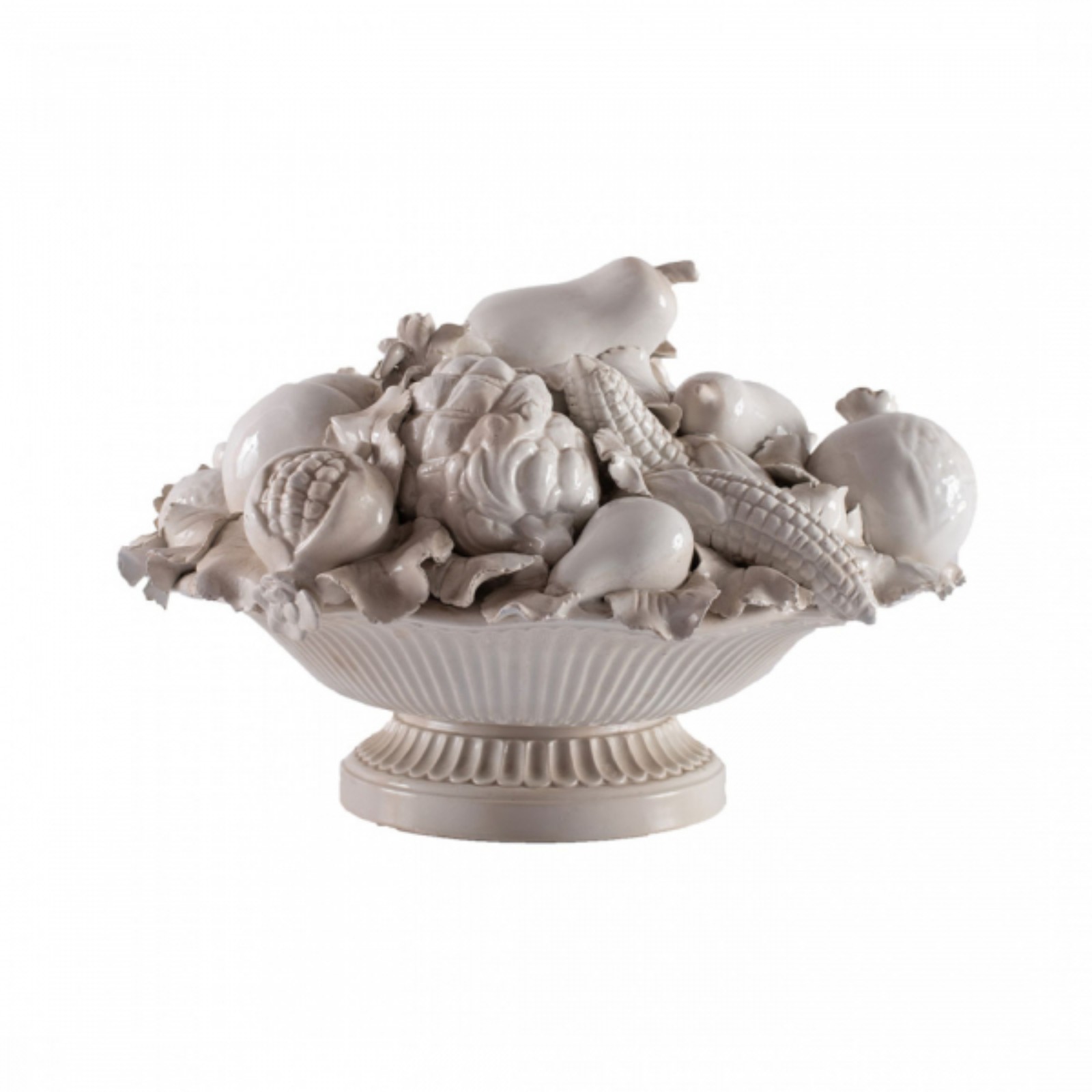 Fruteira em porcelana italiana, sit. Italy na base. 23 x 32 x 35 cm - foto 1 de 2