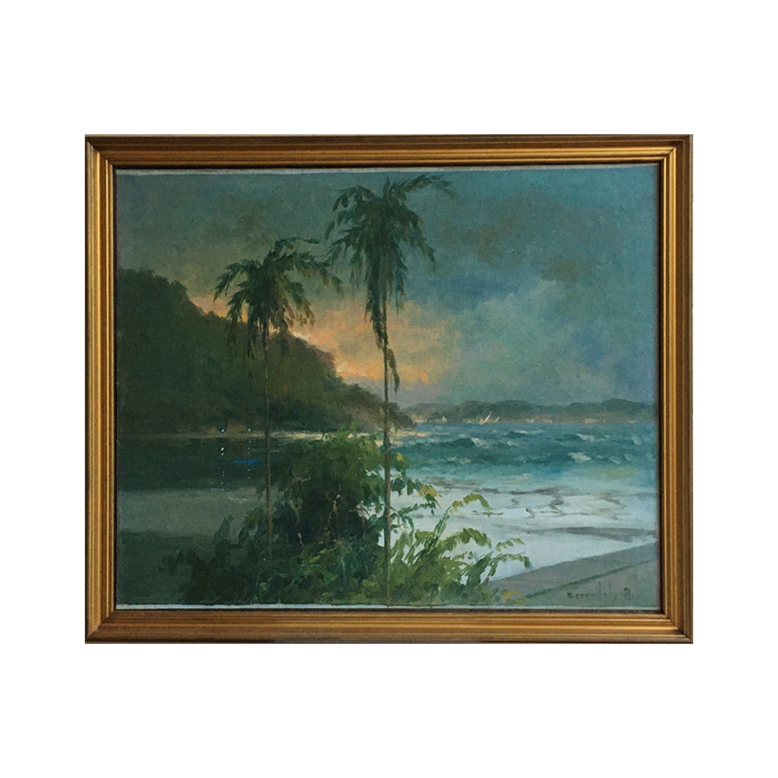Francisco Coculilo (1893-1971), Nascer do sol na Baía da Guanabara - foto 2 de 4