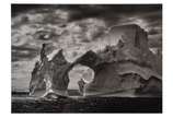 Sebastião Salgado (1944-2025),  - . Antártica. Fotografia s/ papel, ass. com cachet inf. esq. e ass. dat. 2005, sit. Antártica no verso. 36 x 50cm